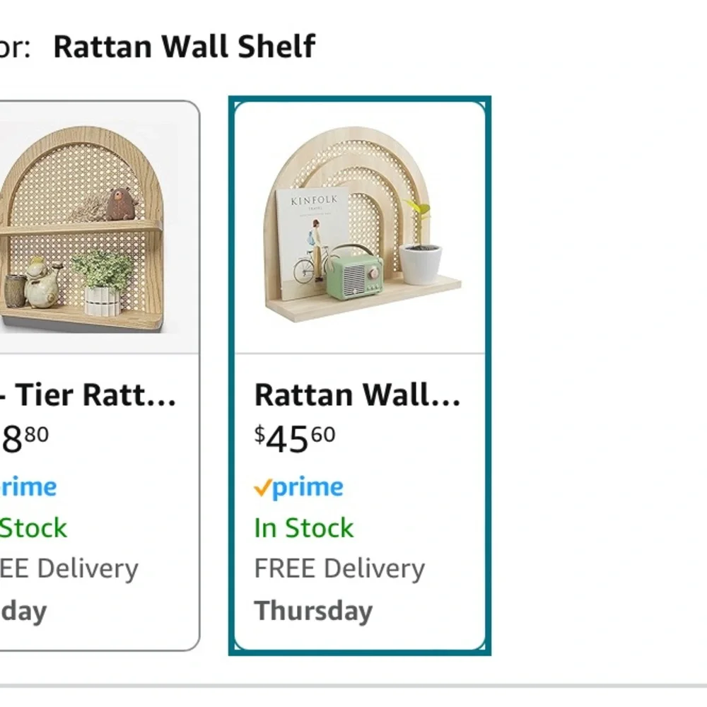 Rattan Shelf